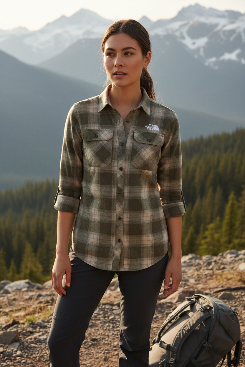 CAMISA NORTH FACE MANGA LARGA