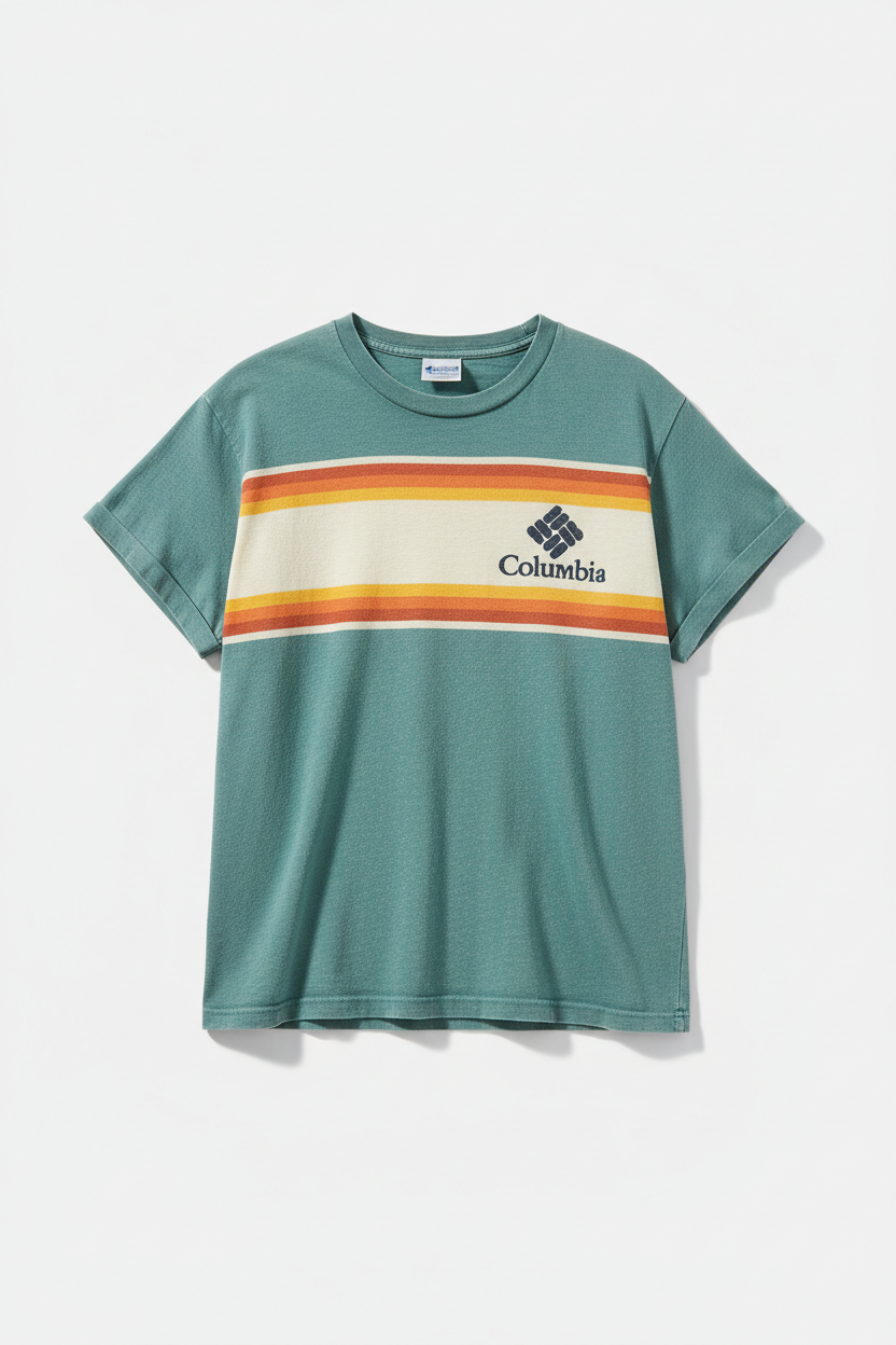 CAMISETA MUJER VINTAGE COLUMBIA